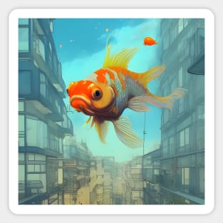 Goldfish in the Sky Sticker